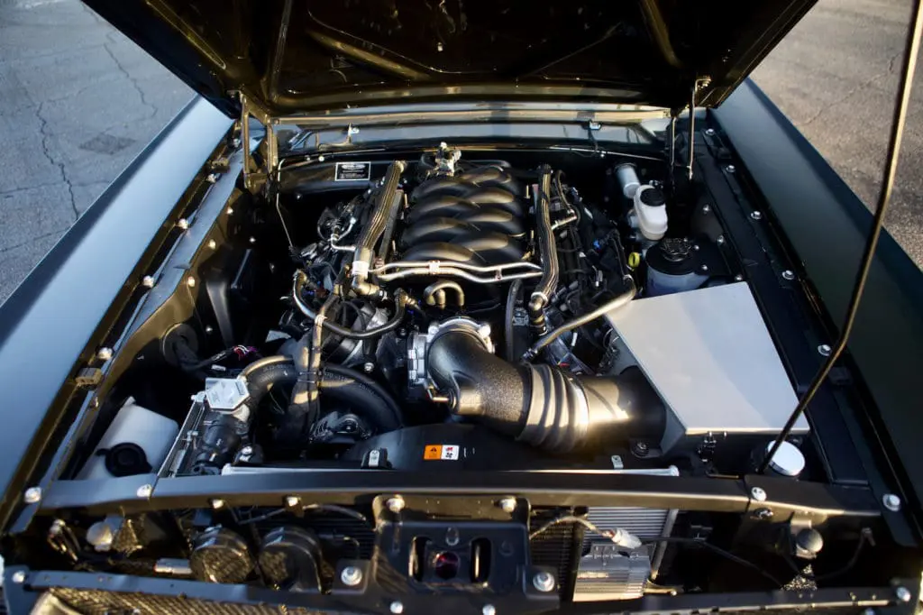 A closer look of a 1966 Mustang 2+2 Fastback engine