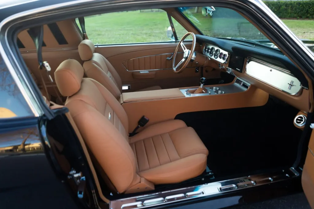 Interior of a 1966 Mustang 2+2 Fastback shot from the driver side