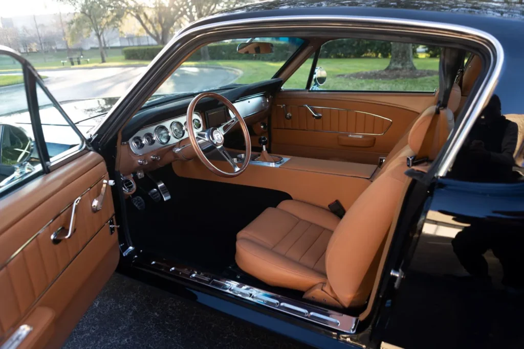 Interior of a 1966 Mustang 2+2 Fastback shot from the drivers side