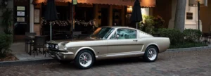 1966 Mustang 2+2 Fastback parked.