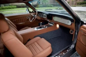 Interior of a 1966 Mustang 2+2 Fastback shot from the passenger side