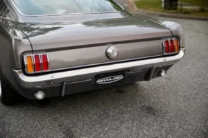 A close-up of a 1966 Mustang 2+2 Fastback truck