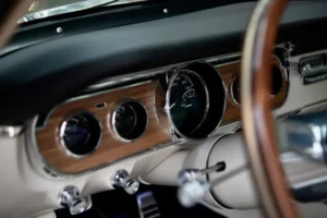 Dashboard of a vintage 1966 Mustang 2+2 Fastback