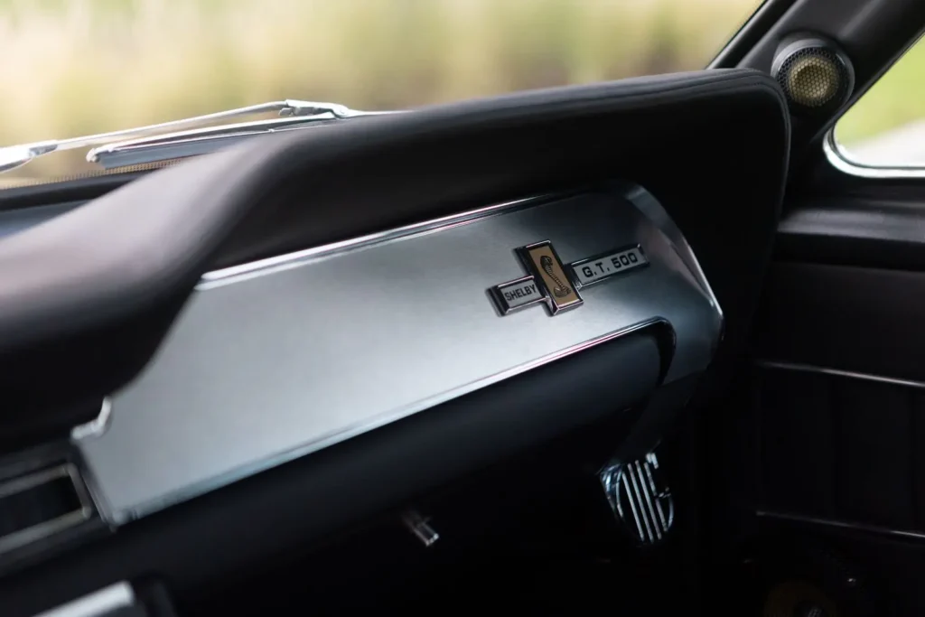 1967 Shelby GT 500 glove compartment appearance design