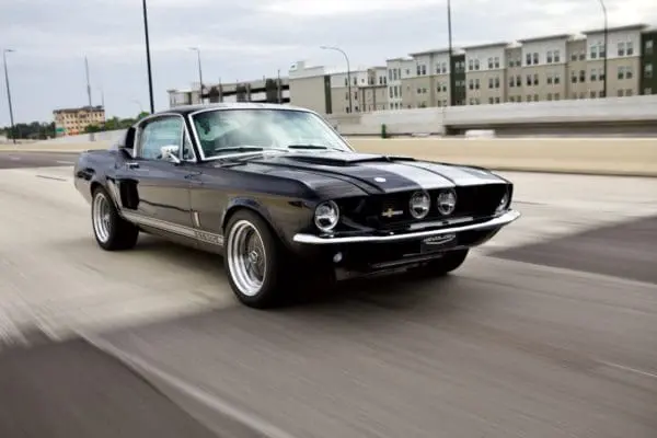 1967 Shelby GT 500 in motion on the road