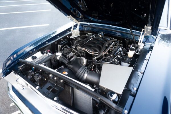 A closer look of a 1968 Mustang GT 2+2 Fastback engine