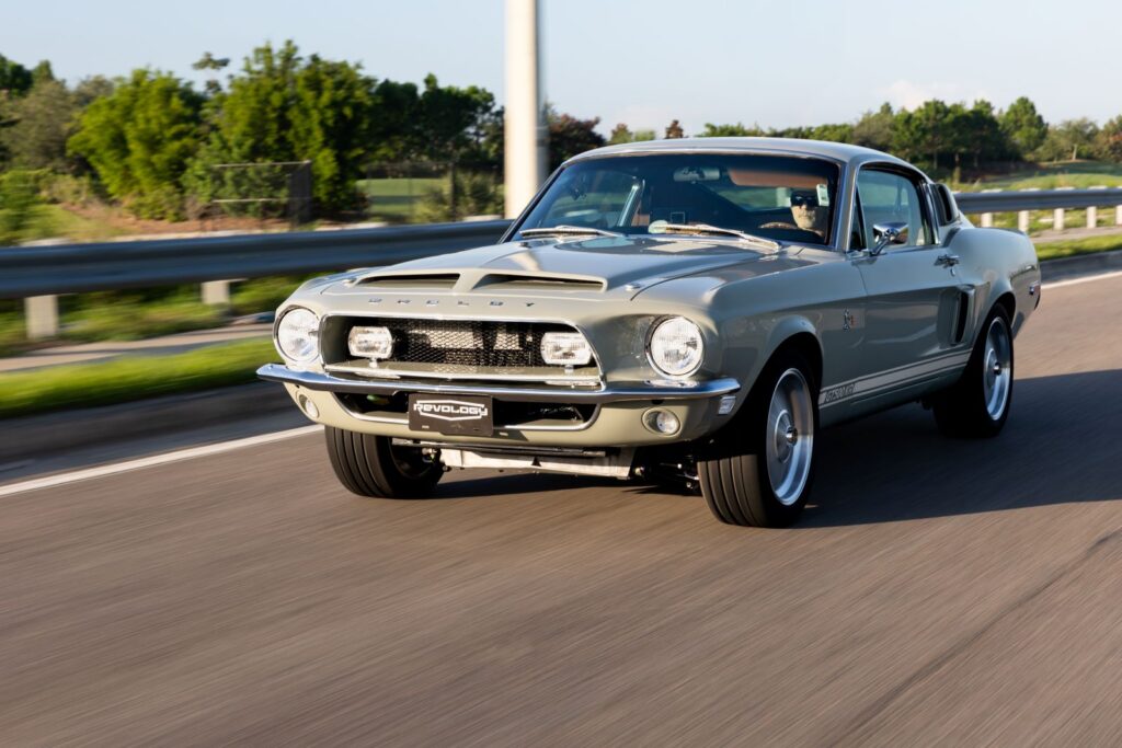 1968 Shelby GT500KR Driving on Suburban Highway 37