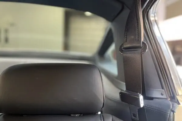 Front seat belt for 1968 Shelby GT500KR Convertible.