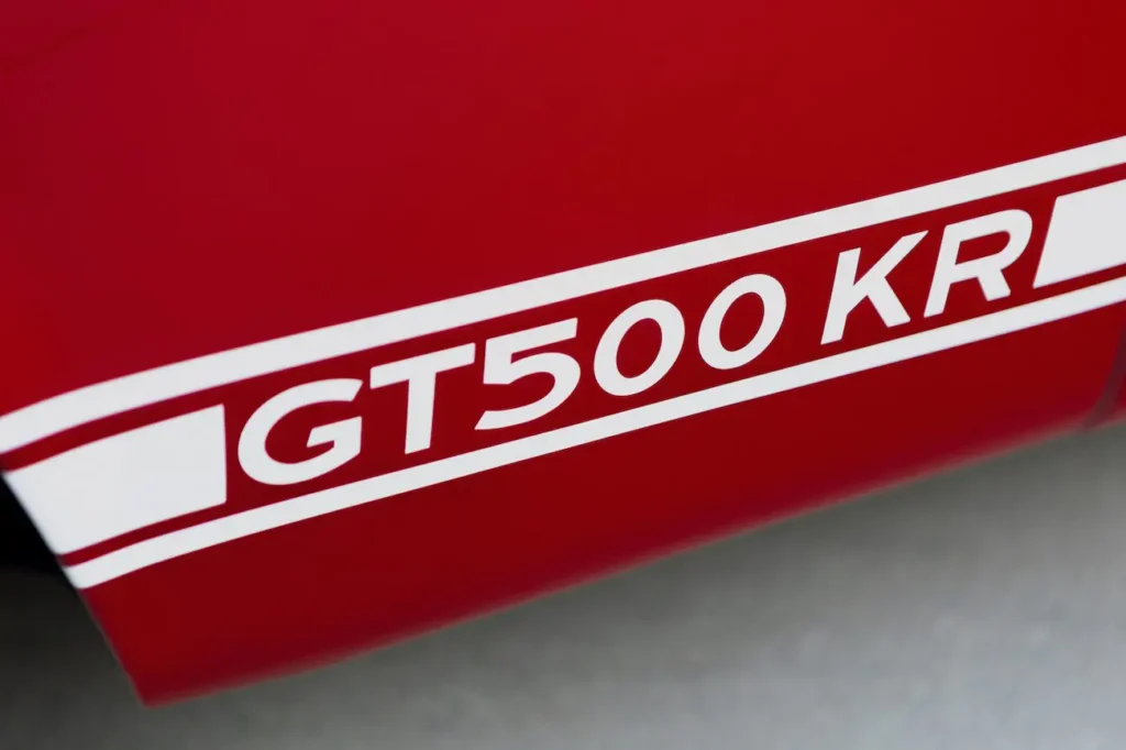 1968 Shelby GT500KR letter side emblem