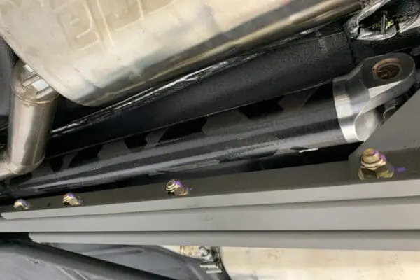 1968 Shelby GT500KR Convertible Performance Brake carbon fiber driveshaft.