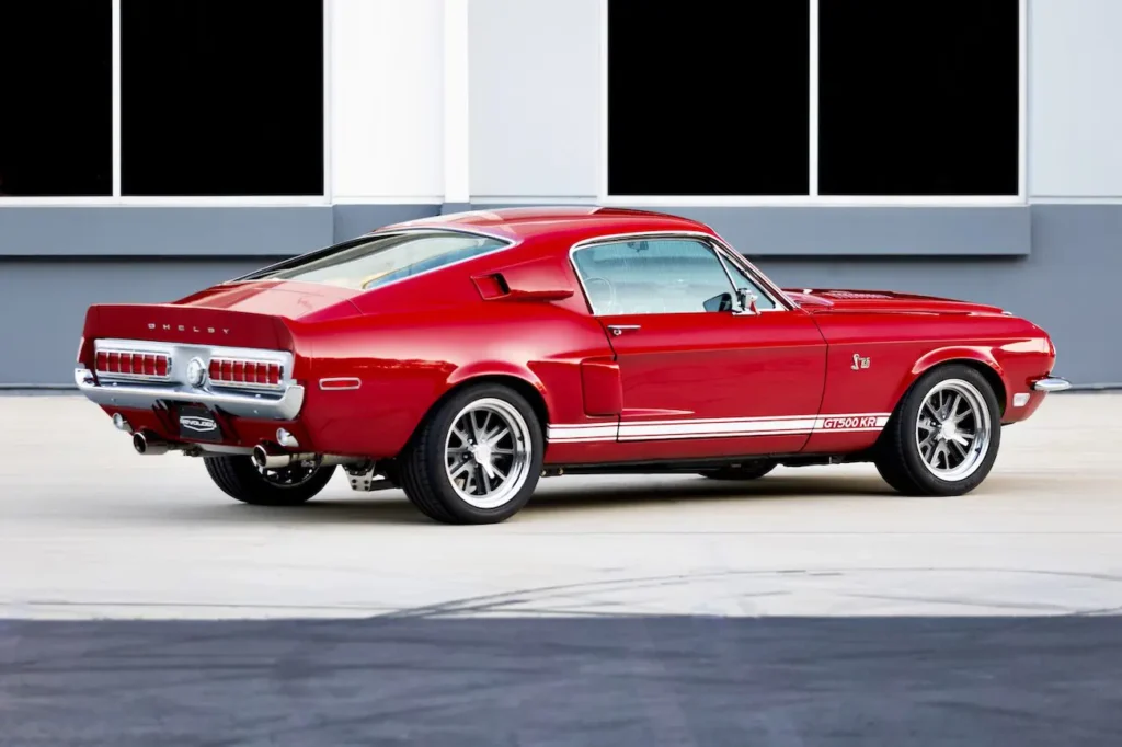 Steel unibody design of a 1968 Shelby GT500KR.