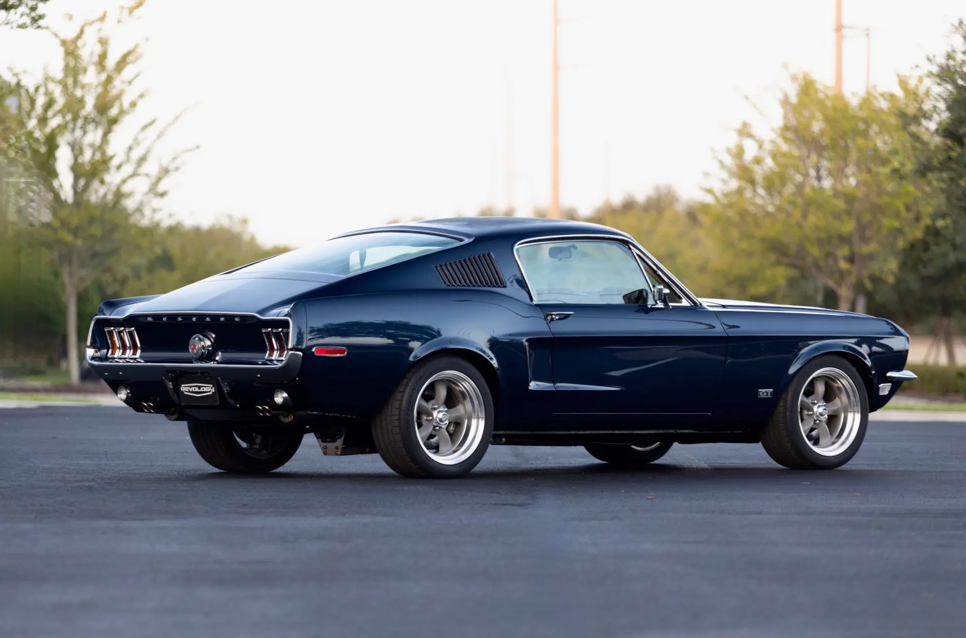 Royal Blue 1968 Mustang GT 2+2 Fastback with exceptional fit and flushness.