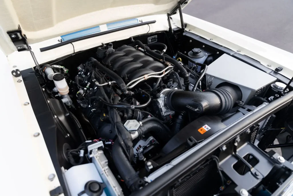 Upper view of a 1967 Shelby GT 350 engine