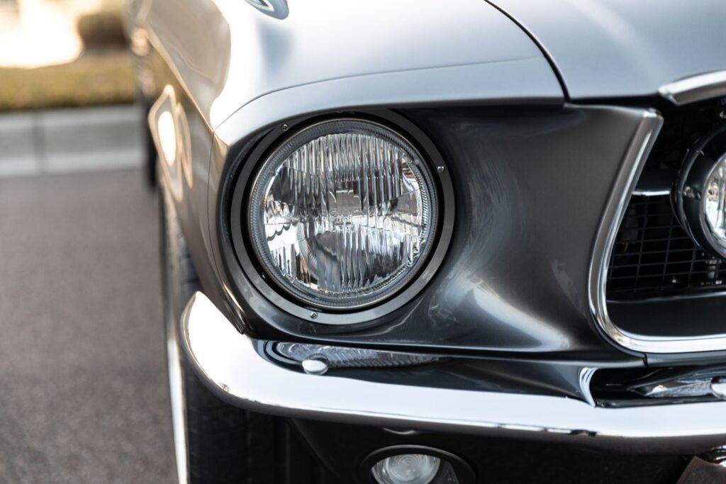 1967 Mustang GTA Right Headlight Closeup 7