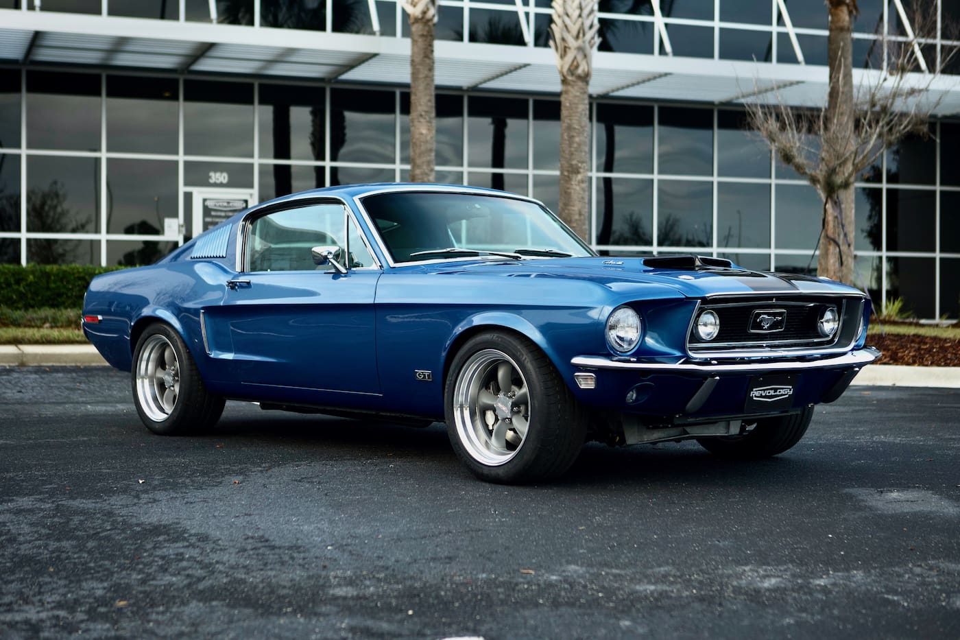 Front external view of a 1968 Mustang GT 2+2 Fastback Cobra Jet ...