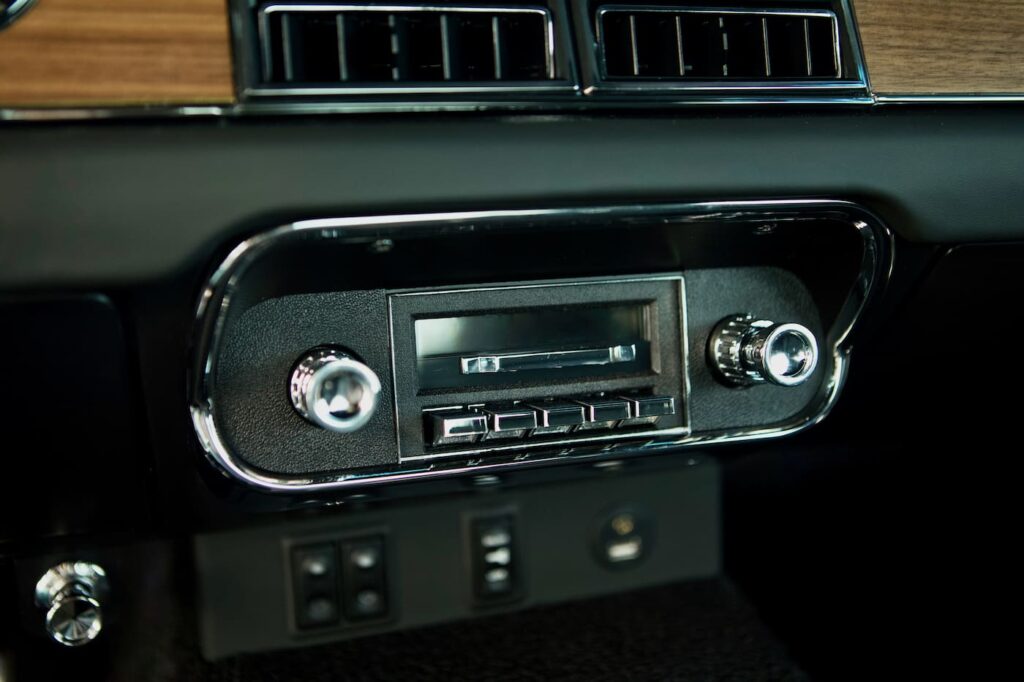 A close-up of a Stereo Controller in a 1968 Mustang GT 2+2 Fastback Cobra Jet