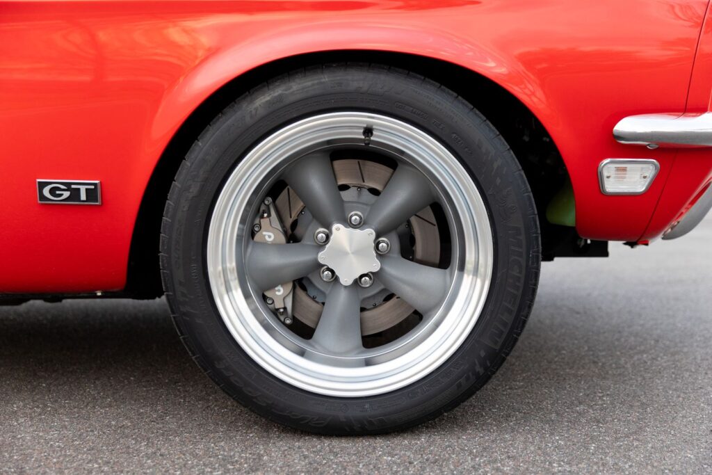 1968 Mustang GT Cobra Jet Front Wheel and GT Badge 12