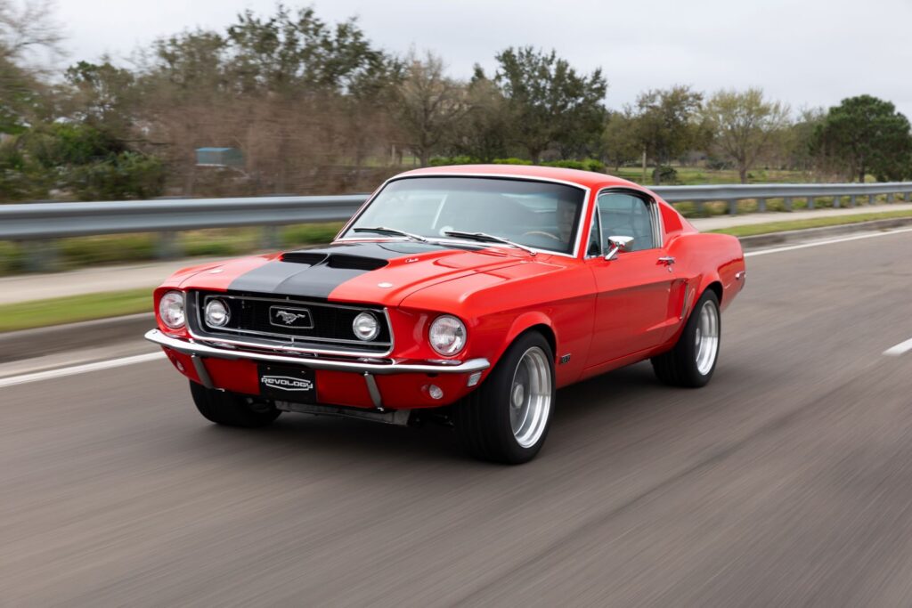 1968 Mustang GT Cobra Jet On Road Front Quarter Shot 39