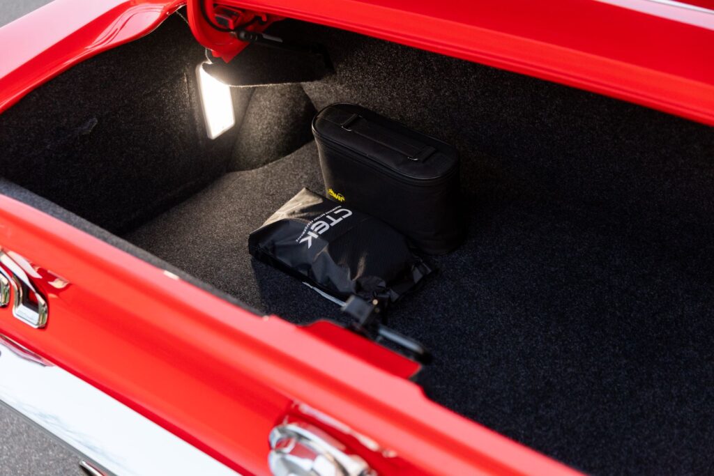 1968 Mustang GT Cobra Jet Trunk Storage Closeup 35