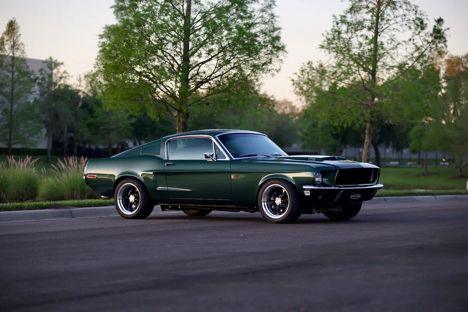 Royal Green 1968 Mustang GT 2+2 Fastback Cobra Jet with exceptional fit and flushness.