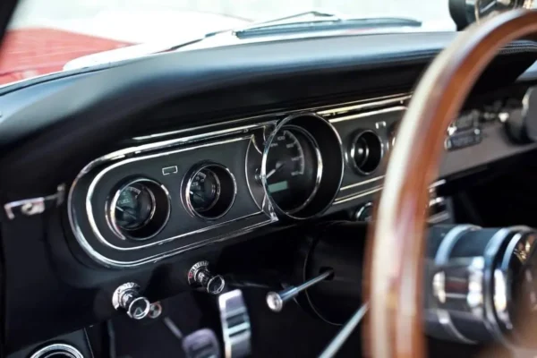 Dashboard of a vintage 1966 Shelby GT 350/ GT 350H