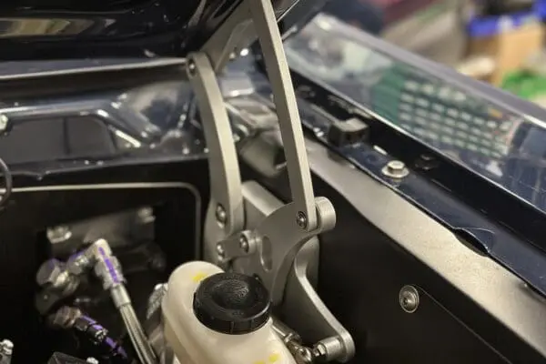 1967 Shelby GT 350 hood hinges.