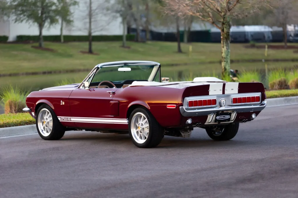 1968 Shelby GT500 KR Convertible back exterior design.