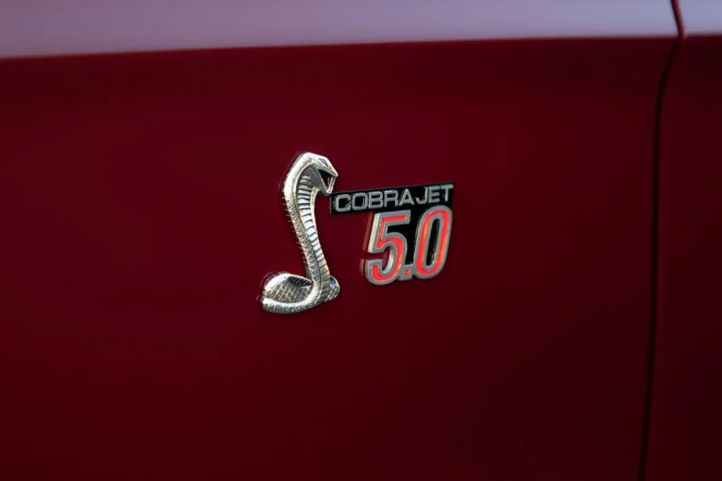 1968 Shelby GT500 KR Convertible 5.0 emblem shot