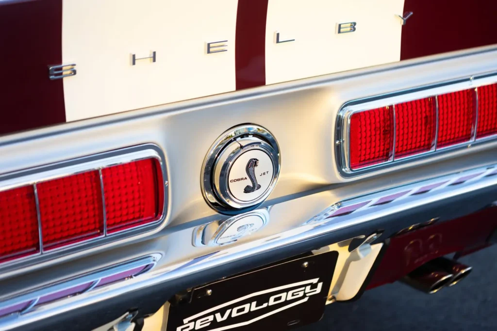 1968 Shelby GT500 KR Convertible exterior back emblem design.