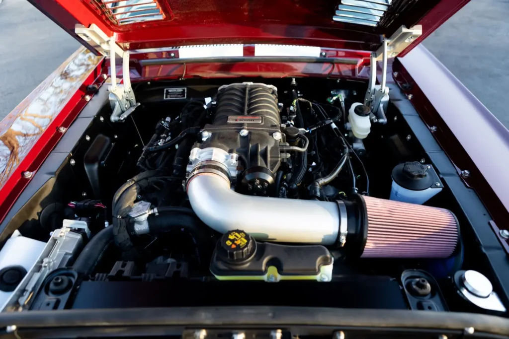 1968 Shelby GT500 KR Convertible upper side engine shot