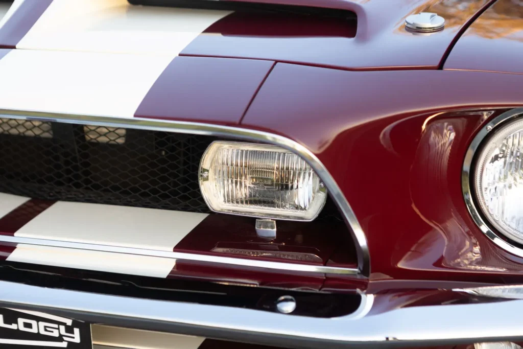 1968 Shelby GT500 KR Convertible front lights shot