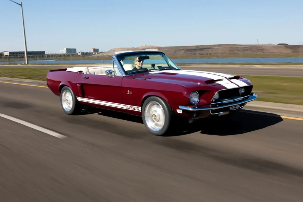 1968 Shelby GT500 KR Convertible in motion on road shot