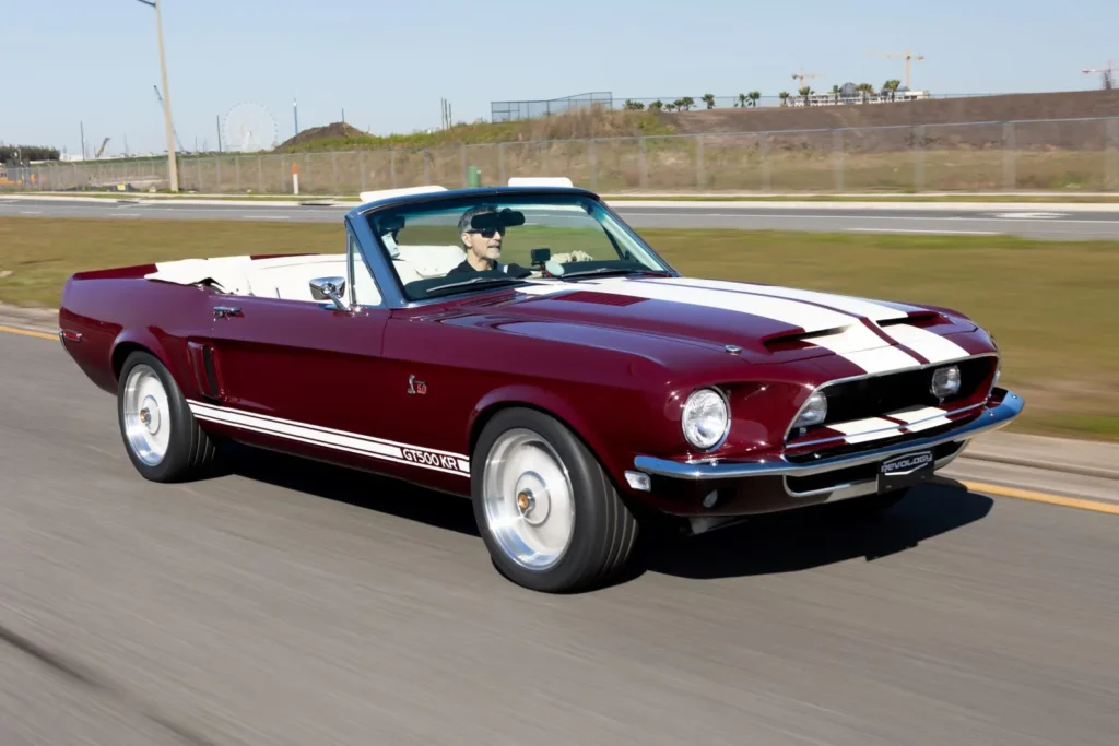 1968 Shelby GT500 KR Convertible in motion on road