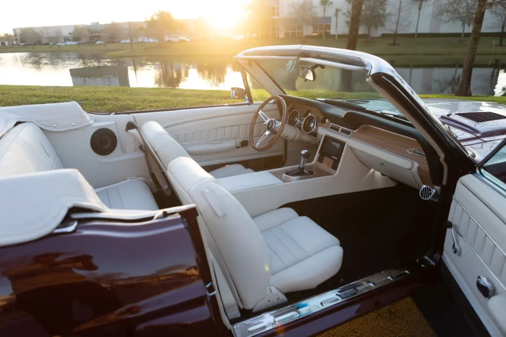 1968 Shelby GT500 KR Convertible upper view interior shot from the passenger side