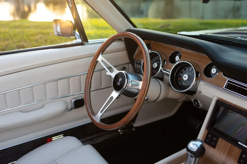 1968 Shelby GT500 KR Convertible steering wheel shot