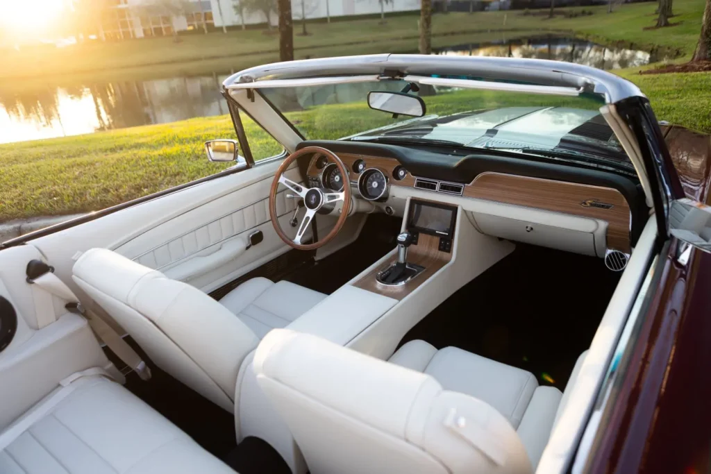 1968 Shelby GT500 KR Convertible upper view interior shot