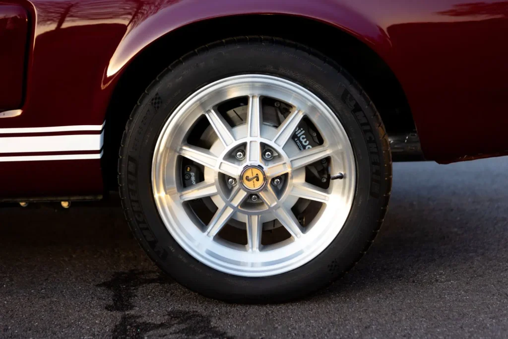 1968 Shelby GT500 KR Convertible wheel rim back tire close up shot