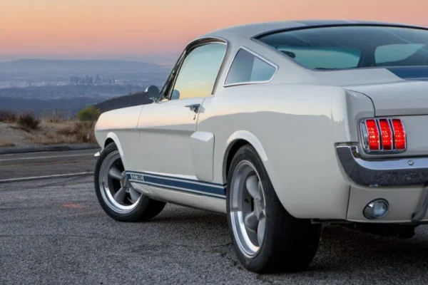 White 1966 Shelby GT 350/ GT 350H with exceptional fit and flushness.